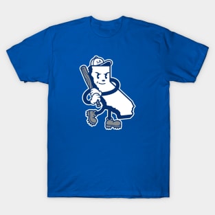 Los Angeles 'Baseball State' Fan T-Shirt: Swing into SoCal Style with a Cartoon Mascot and California Flair! T-Shirt